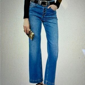The Kooples Classic Blue Flare Jeans